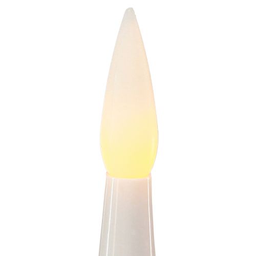 Floristik24 LED eglutės žvakės bevielis pultelis 15,5cm 10 vnt