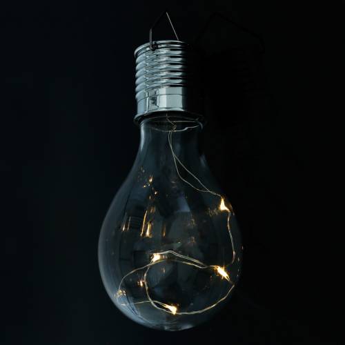 Floristik24 Sodo dekoravimo saulės LED lemputė šilta balta H15cm 5vnt