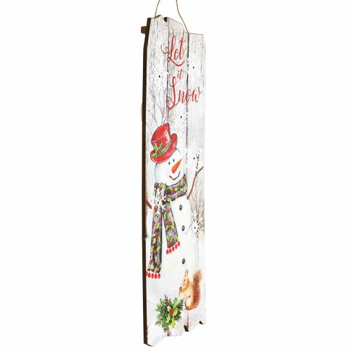 Floristik24 LED freska sniego senelis "Let it Snow" 21 × 60cm Akumuliatoriui