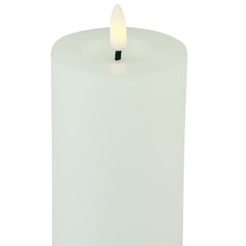 daiktų LED žvakių laikmatis tikro vaško balta kaimiška išvaizda Ø7cm H15cm