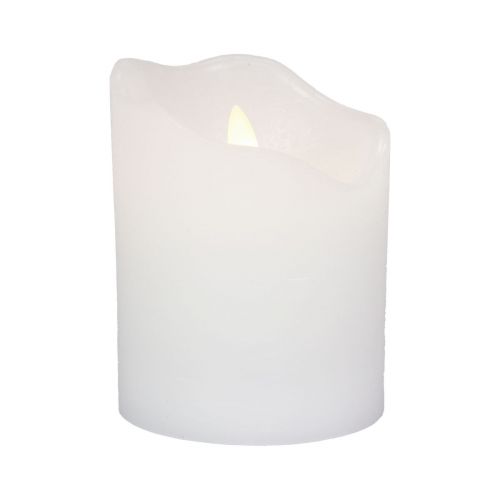 Floristik24 LED žvakė su laikmačiu tikro vaško stulpo žvakė Ø7cm H9cm