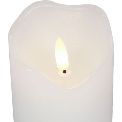 daiktų LED žvakė su laikmačiu tikro vaško stulpo žvakė Ø7cm H9cm