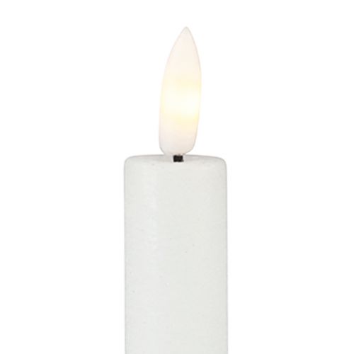 daiktų LED žvakės su laikmačiu lazdelės žvakės tikro vaško baltos 25cm 2 vnt
