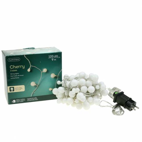 daiktų LED šviesų grandinėlė Cherry šiltai balta 9m 120LED