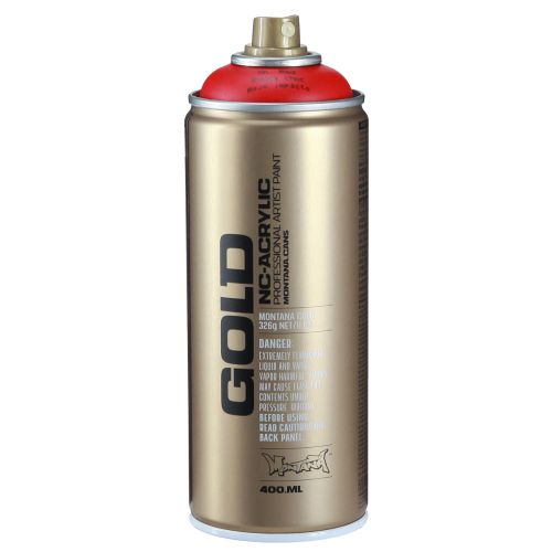 daiktų Dažų purškiklis raudonas Montana Gold satin matinis 400ml