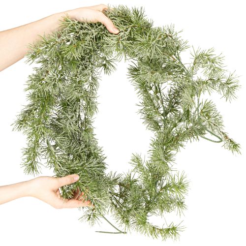 daiktų Dekoratyvinė maumedžio girlianda atmosferiniam kambario dizainui, 250 cm