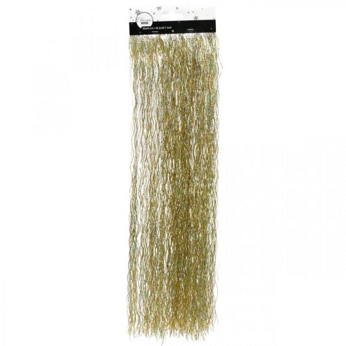 Floristik24 Tinsel Golden Kalėdų eglutės puošmena Kalėdinė puošmena 50cm