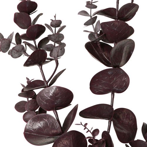 daiktų Ilgos dekoratyvinės dirbtinės eukalipto šakelės violetinės 103cm 2vnt