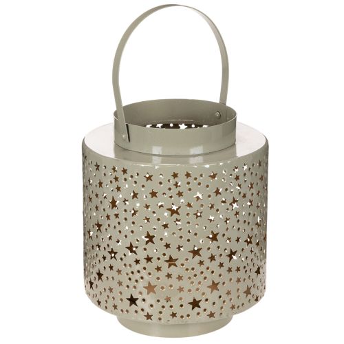 Žibintas su žvaigždžių raštu, metalinis, žalias, 31 cm pirkti | Floristik24.lt
