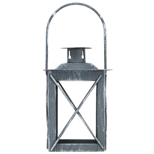 daiktų Žibintas pagamintas iš metalinio žibinto pilka vintažinė arbatinė lemputė H11cm 3 vnt
