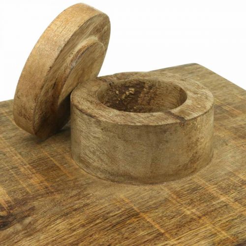 Floristik24 Žibintas didelis, su stikliniu senoviniu žibintu 25×25×41 cm