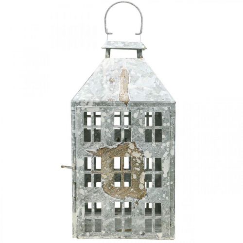 daiktų Vintažinis dekoratyvinis žibintuvėlis metalinis šviesos namas Shabby Chic H35cm