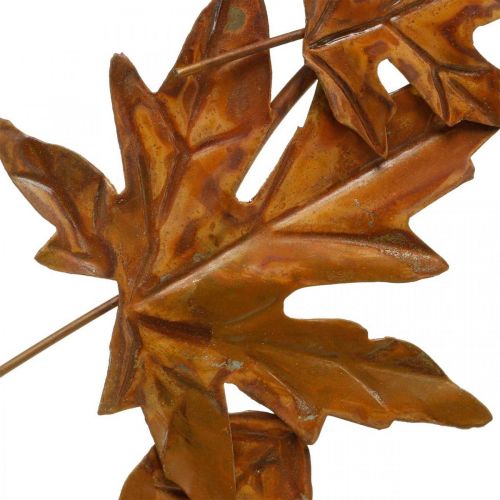 Floristik24 Lapų vainikas tauriosios rūdys,metalo puošmena,vainikas,rudens puošmena,memorialinė floristika Ø29cm