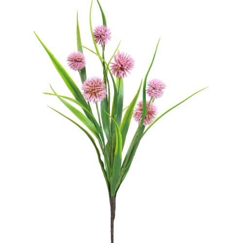 daiktų Dirbtinės gėlės rutulinė gėlė aliuminis dekoratyvinis svogūnas dirbtinis rožinis 45cm