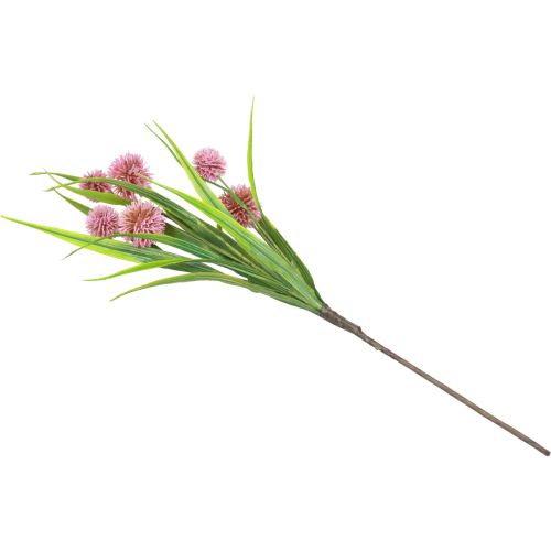 daiktų Dirbtinės gėlės rutulinė gėlė aliuminis dekoratyvinis svogūnas dirbtinis rožinis 45cm