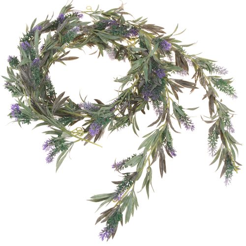 daiktų Levandų žiedų girlianda Dirbtinė violetinė žalia 180cm 2vnt