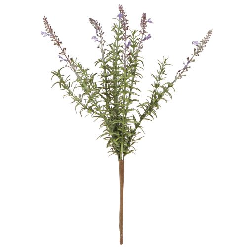 daiktų Levandų dirbtinės žolelės ant stiebo su 7 šakomis 40cm 3vnt
