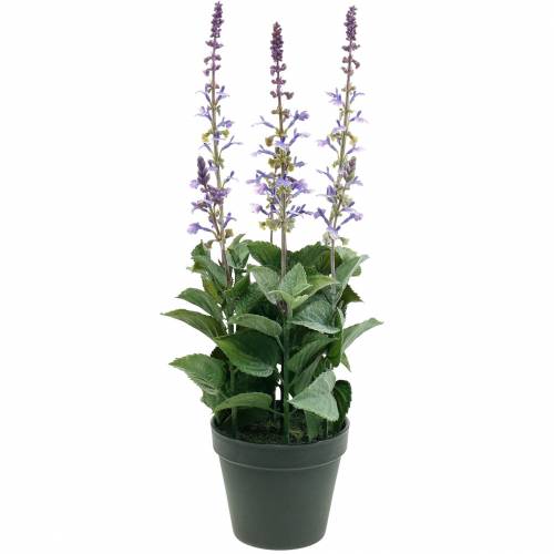 Dekoratyvinis levandų augalas, Viduržemio jūros levandų vazonas, violetinė dirbtinė gėlė