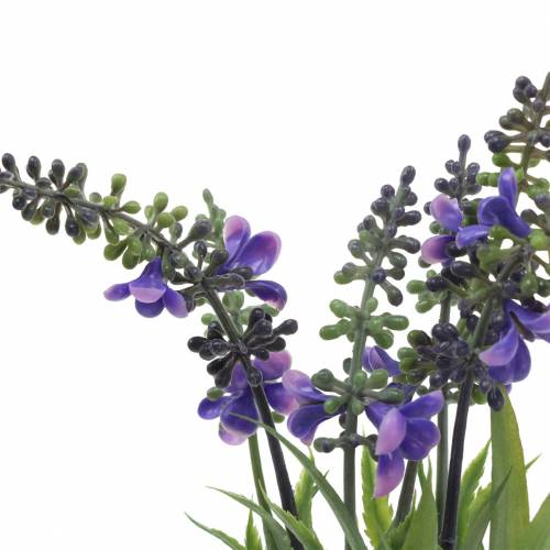 Floristik24 Dirbtinė levandų kekė su žolelėmis 32cm
