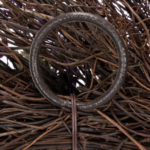 daiktų Levandų vainikas pavasariui, durų puošmena, dekoratyvinis elementas įėjimui, 60 cm