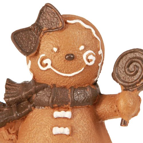 daiktų Gingerbread Man Gingerbread Woman Kalėdų Ruda H11cm 2vnt