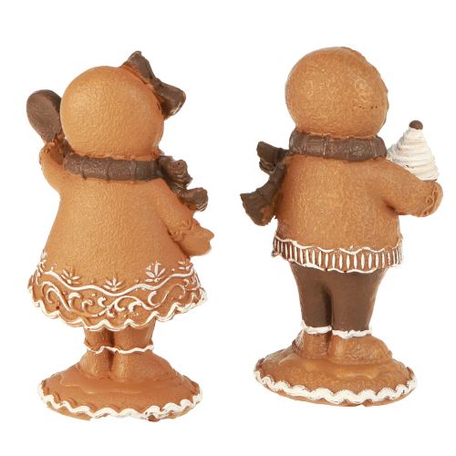 daiktų Gingerbread Man Gingerbread Woman Kalėdų Ruda H11cm 2vnt