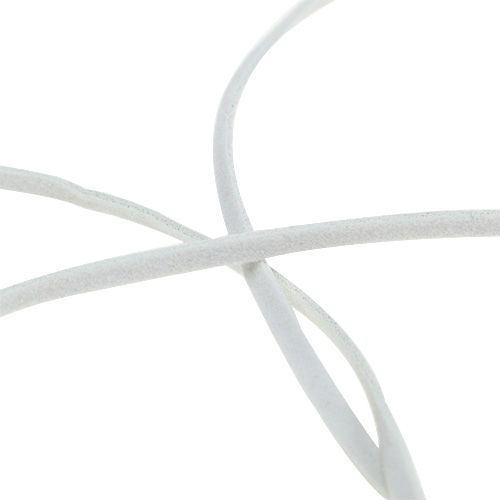 Floristik24 Odinis laidas baltas 3mm 10m