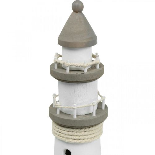 Floristik24 Švyturio medžio apdaila jūrinė balta, ruda Ø12cm H48cm