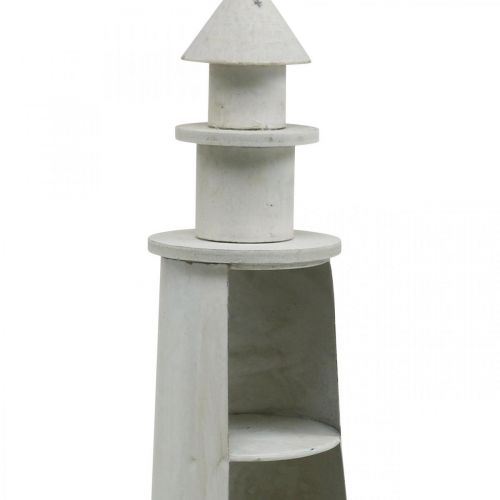 daiktų Lighthouse Shabby Chic Cream Maritime Deco Ø13cm H41.5cm