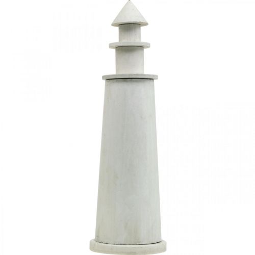 daiktų Lighthouse Shabby Chic Cream Maritime Deco Ø13cm H41.5cm