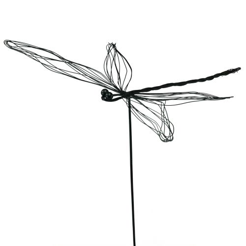 daiktų Dragonfly metalo metalo figūrėlės gėlių kištukas W28cm 2vnt