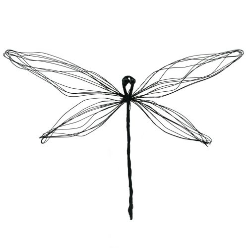 daiktų Dragonfly metalo metalo figūrėlės gėlių kištukas W28cm 2vnt