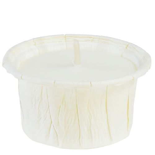 Floristik24 Light.one popierinės arbatos žvakutės natūralios be plastiko veganiškos 12 vnt