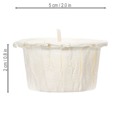 daiktų Arbatinė žvakutė popieriniame įmautėlyje šventinėms progoms ir nuotaikoms Light One 4 cm 50 vnt.