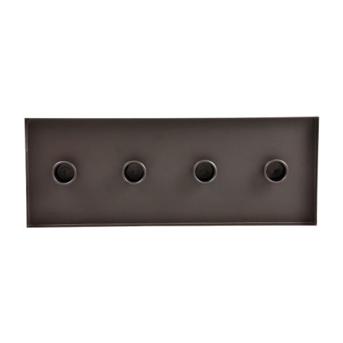 Žvakių laikiklis metalinis juodas žvakių padėklas 35x13x2cm