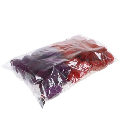 Floristik24 Lufas asorti violetinė, vyno raudona 9cm - 12cm 50 vnt