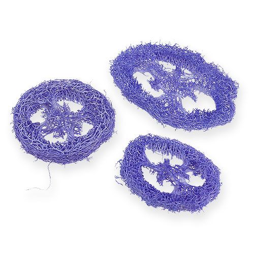 Floristik24 Luffa diskai šviesiai violetiniai 25 vnt