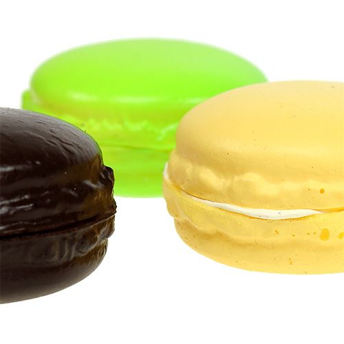 daiktų Dekoratyviniai macaron bezės pyragaičiai, spalvingi asorti. 5 cm 8 vnt