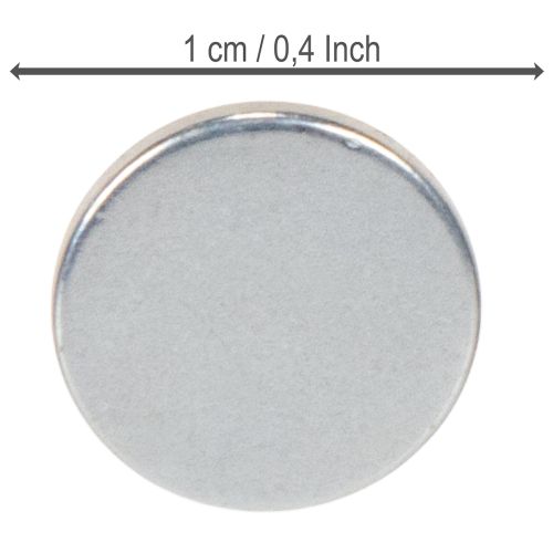 Apvalus magnetinis diskas žvakidėms ir metaliniams padėklams, 1 cm, 20 vnt. | Floristik24.lt