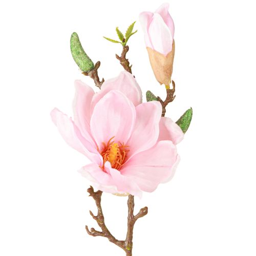 Floristik24 Magnolijos rožinė dirbtinė gėlė Dirbtinės gėlės šakelė H40cm 2vnt