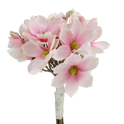 Floristik24 Magnolijų kekė rožinė 40cm 5vnt