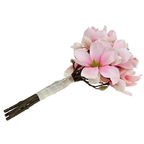 Floristik24 Magnolijų kekė rožinė 40cm 5vnt
