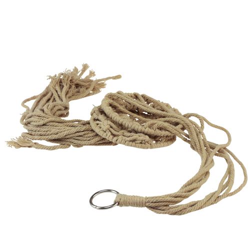 daiktų Makramė dekoracija pakabinimui smėlio spalvos rudos spalvos boho Ø12cm H79cm