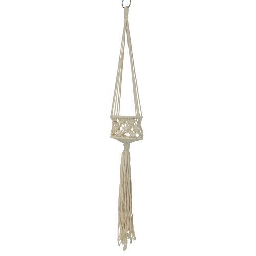 Macrame pakabinamas dekoravimo kremas boho stiliaus Ø12cm H79cm