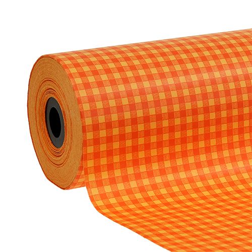 Rankogalių popierius 25cm 100m oranžinis čekis
