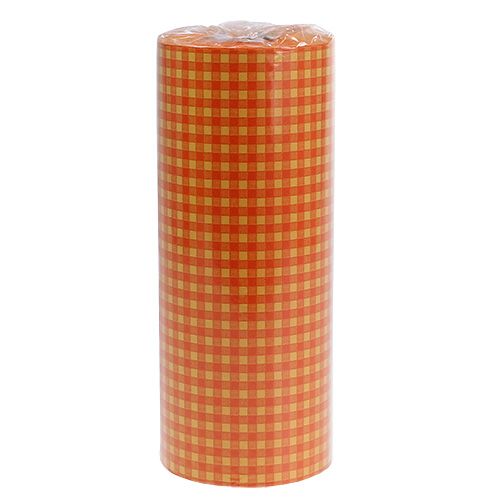 daiktų Rankogalių popierius 25cm 100m oranžinis čekis