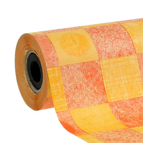 Floristik24 Rankogalių popierius geltonai oranžinis 25cm 100m