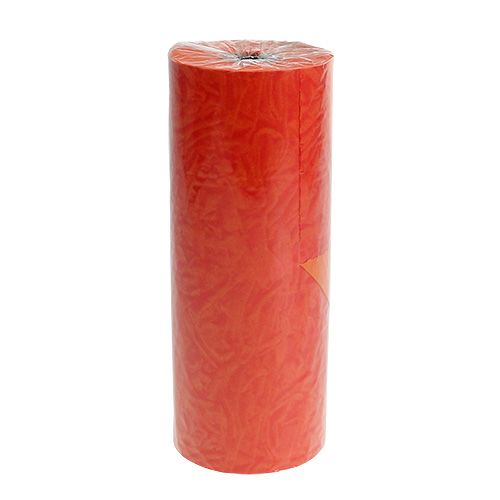 Floristik24 Rankogalių popierius oranžinės raudonos spalvos 25cm 100m