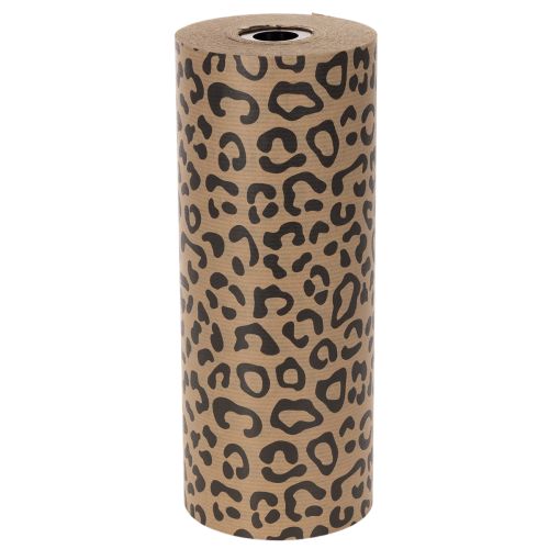 Rankogalių popierius, leopardo raštas, ritinėlis 25 cm 100 m, dovanų pakavimui | Floristik24.lt