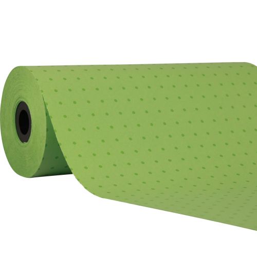 Floristik24 Rankogalių popierinis minkštas popierius žalias taškas 25cm 100m